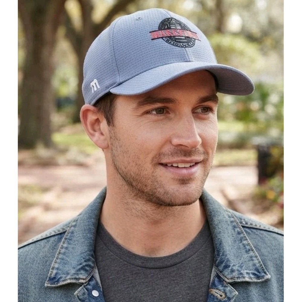 TravisMathew Markstein Beverage Co Hat Gray L-XL Flexfit Golf Cap